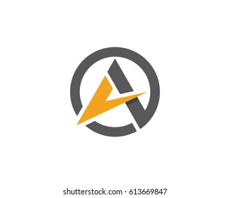 A Letter Faster Logo Template vector icon illustration design