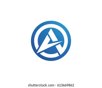 A Letter Faster Logo Template vector icon illustration design