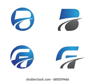 Letter Faster Logo Template vector icon illustration design