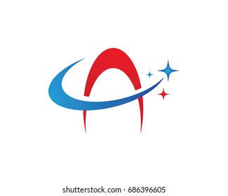 A Letter Faster Logo Template vector icon illustration design