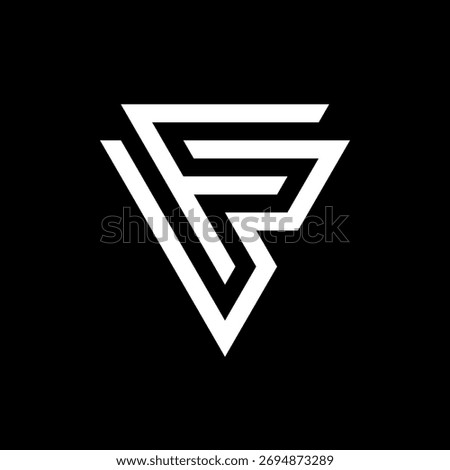 Letter FB or BF creative masculine logo design