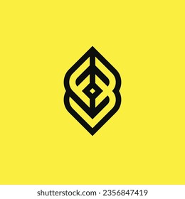 Letter FB or BF logo