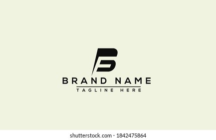 Letra FB, elementos de plantilla de diseño de iconos de logotipo BF 