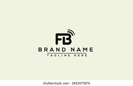 Letter FB, BF-Symbol-Design-Vorlagenelemente 