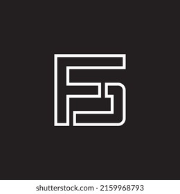 Letter FB logo design template in modern style. Vector illustration monogram suitable for business, corporate branding, professional identity, technology, finance, and company logo icon.