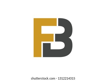Letter FB logo design vector