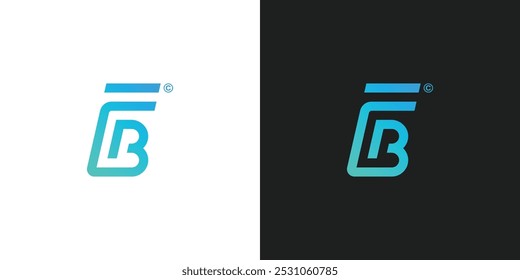 Letter FB Logo Design Vector