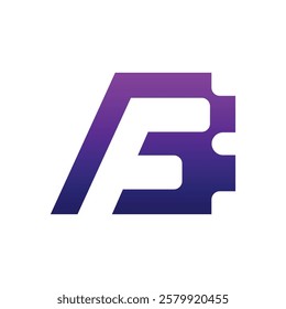 Letter FB logo design vector,editable eps 10