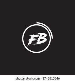 Letter FB logo icon flat and vector design template.