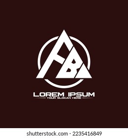 Logo-Design-Vektorgrafik von Letter FB