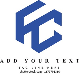 letter FC logo design & illustration vector art 