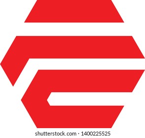 letter FCE abstract modern tech