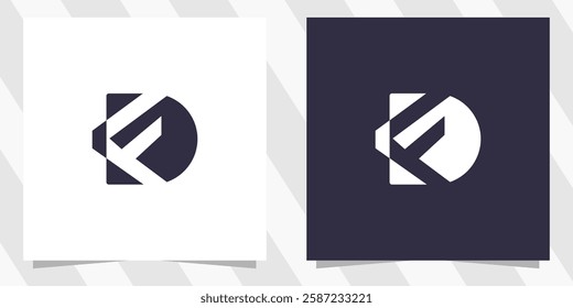 letter fd df logo design