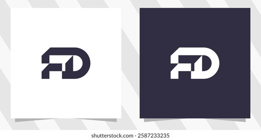 letter fd df logo design