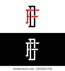 Buchstaben FD Logo Design Vektorgrafik. Initiale FD Design Vektorgrafik Vorlage