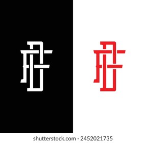 Letter FD logo design vector. initial FD design vector template