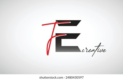 Letter FE Creative Clean Logo Design