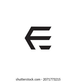 
Buchstabe FE EF E Hexagon einfaches Symbol Logo Vektorgrafik