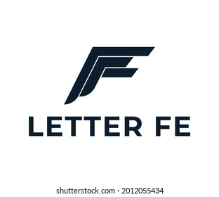 Letter FE or EF logo design, accounting logo design, management logo design
