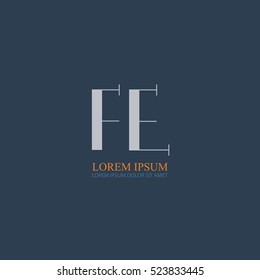 letter Fe linked logo design for company identity