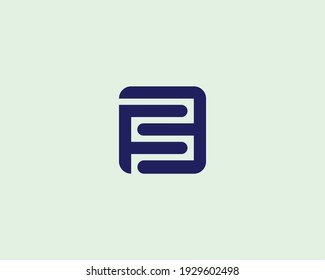 letter fe logo design vector template