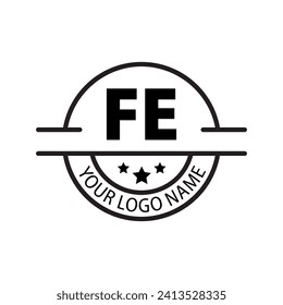 letter FE logo. FE logo design vector illustration for creative company, business, industry