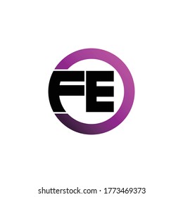 Letter fe logo icon design vector. monogram logo vector illustration