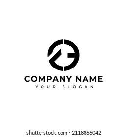 Letter FE logo vector design