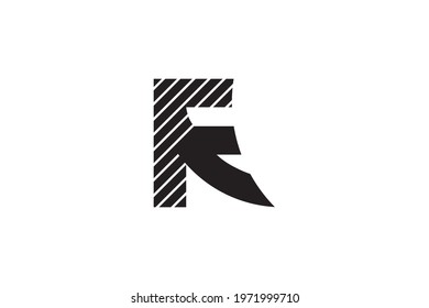 Letter FE Monogram Logo. Typographic With Striped. Modern Business Vector Template. Initial FE Logo Isolated On white background.