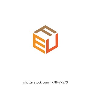 Letter FEU logo template