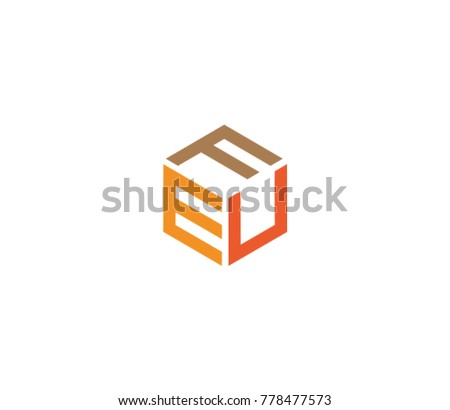 Letter FEU logo template