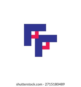 Buchstabe von Pfeil Ebene einfach bunt geometrischen Logo Vektor 