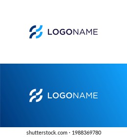 Letter FF With Circular Shape Logo Vector Icon Design