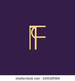 letter FF Clean and Minimal Initial Based Logo Design