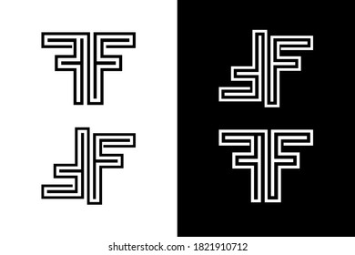 Letter FF design concept. Very suitable in various business purposes, also for icon, symbol and many more.