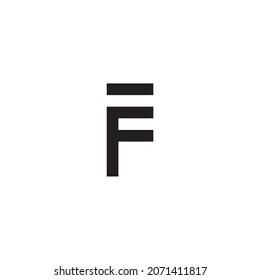 
letter FF and E simple symbol logo vector