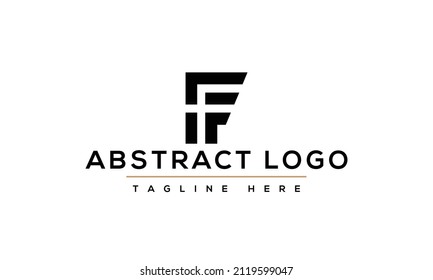 Letter FF F Logo Design , Minimal FF F Monogram in Editable Vector Format