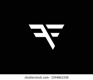 Letter FF FE Logo Design , Minimal FF FE Monogram in Editable Vector Format