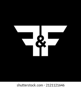 El logotipo de la carta FF puede utilizarse para iconos, signos, logotipos, etc