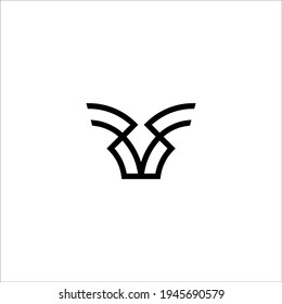 signo vectorial de diseño de logotipo FF de letra