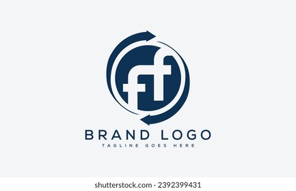 letter FF logo design vector template design for brand.