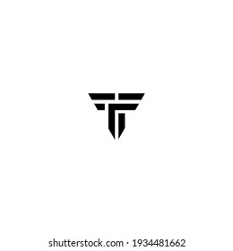 logotipo tf más tarde vektor tempete