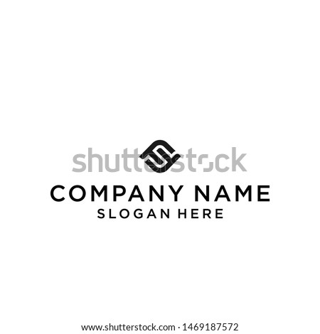 letter ff square logo design vector illustration template