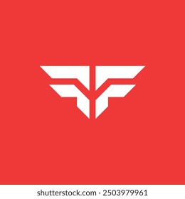 Letter FF Wings Logo Concept