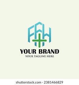 Letter FFH logo vector images