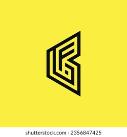 Letter FG or GF logo