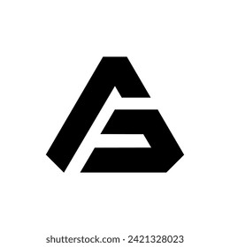 Letter Fg oder Gf negativer Leerraum Modernes abstraktes Monogramm-Logo