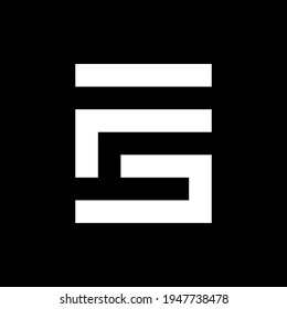 Letter FG initial logo template