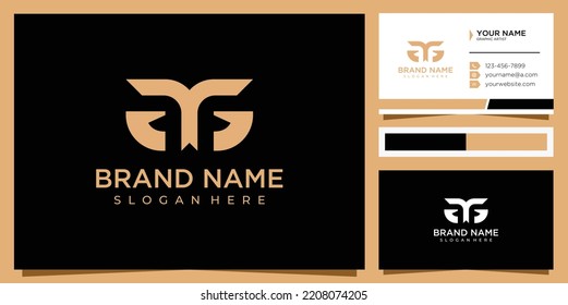 Letter FG logo design template