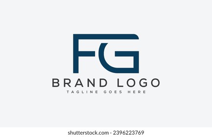 diseño de la plantilla vectorial del logotipo FG de la letra para la marca.
